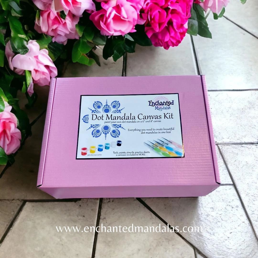 Dot Mandala Canvas Set